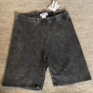 Garage slightly tie dyed biker shorts